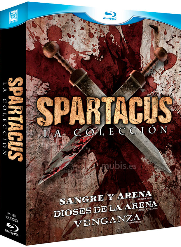 Diseño de la carátula de Spartacus - La Colección en Blu-ray