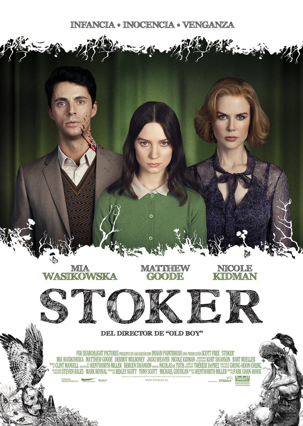 Primeros datos de Stoker en Blu-ray
