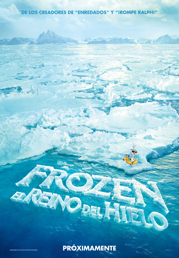 Primer cartel español de Frozen, El Reino del Hielo