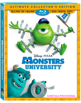 Steelbook, Blu-ray y Blu-ray 3D para Monstruos University