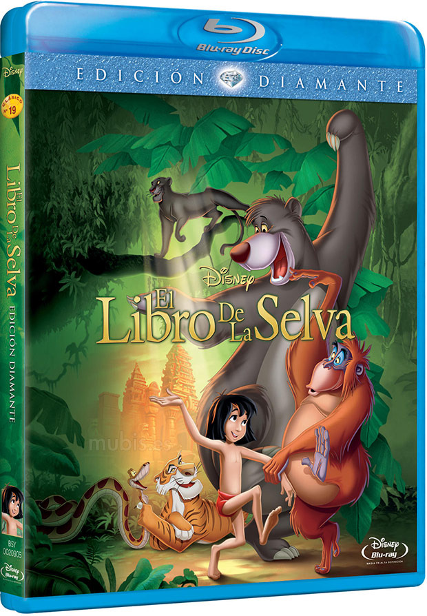Carátula del Blu-ray de El Libro de la Selva