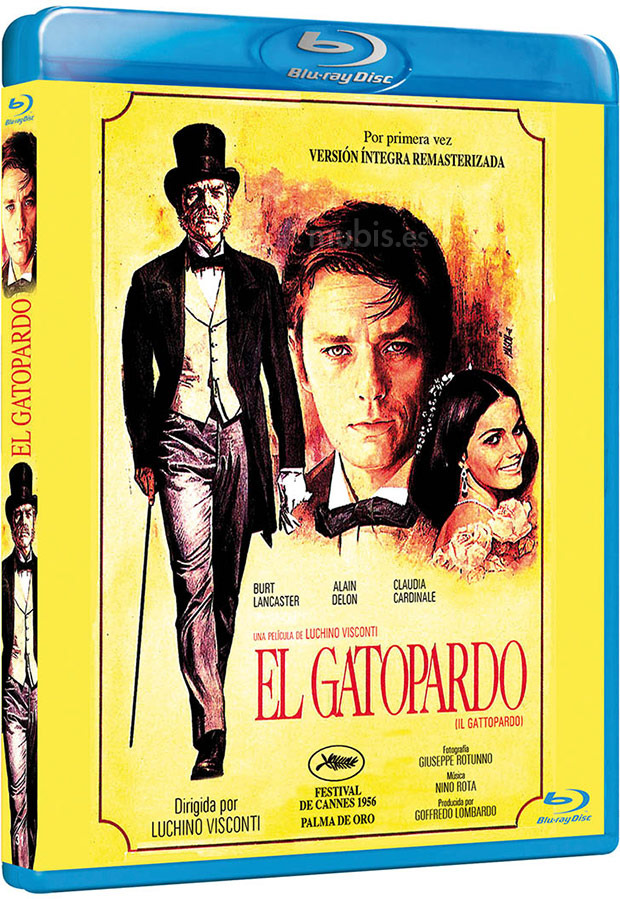 Carátula completa del Blu-ray de El Gatopardo