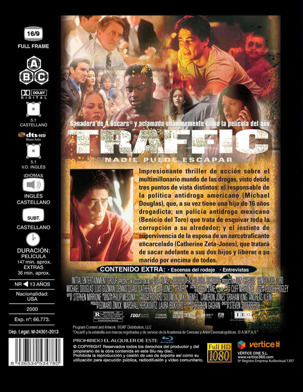 Detalles del Blu-ray de Traffic