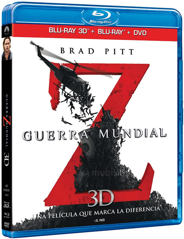 Guerra Mundial Z en Blu-ray; diseño de las carátulas