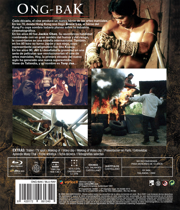 Detalles del Blu-ray de Ong-Bak: El Guerrero Muay Thai