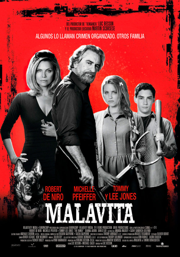 Tráiler de Malavita dirigida por Luc Besson en castellano