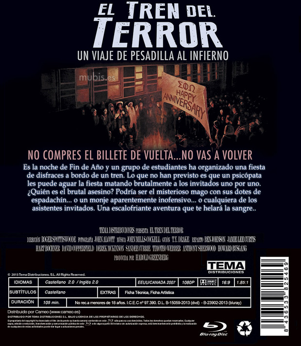 El Tren del Terror con Jamie Lee Curtis en Blu-ray