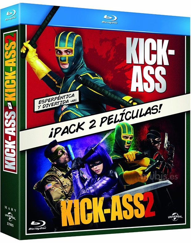 Diseño de la carátula de Kick-Ass 2 en Blu-ray