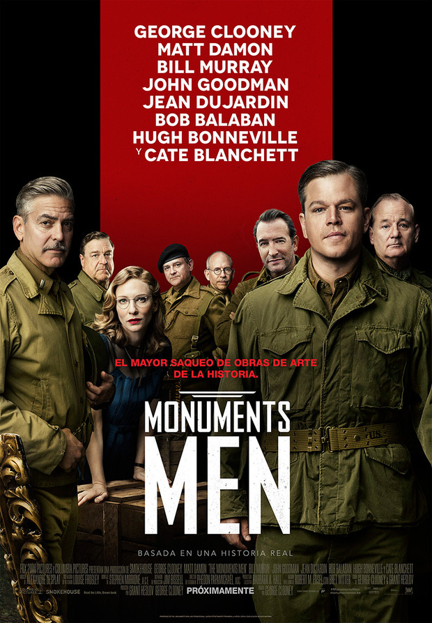 Póster para The Monuments Men en España y fecha de estreno
