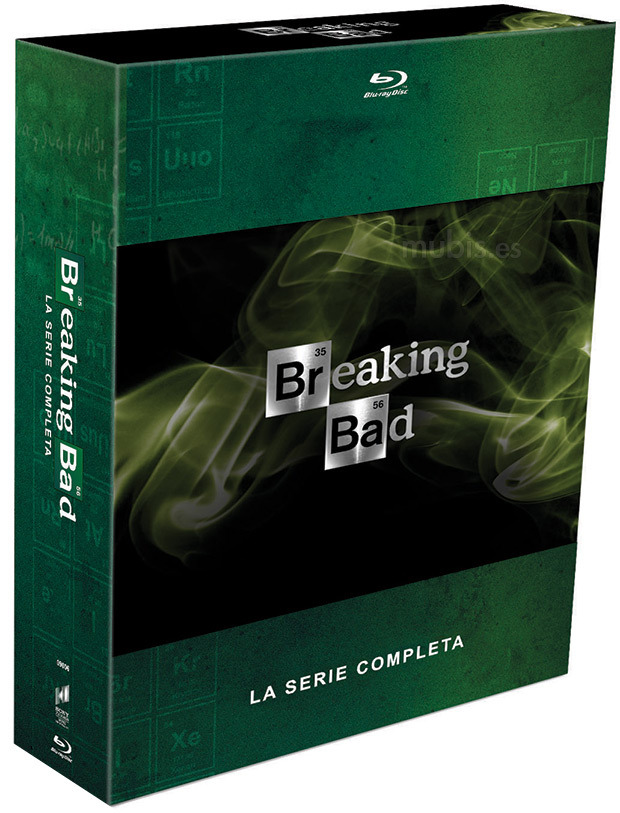 Diseño de la carátula de Breaking Bad - Serie Completa en Blu-ray