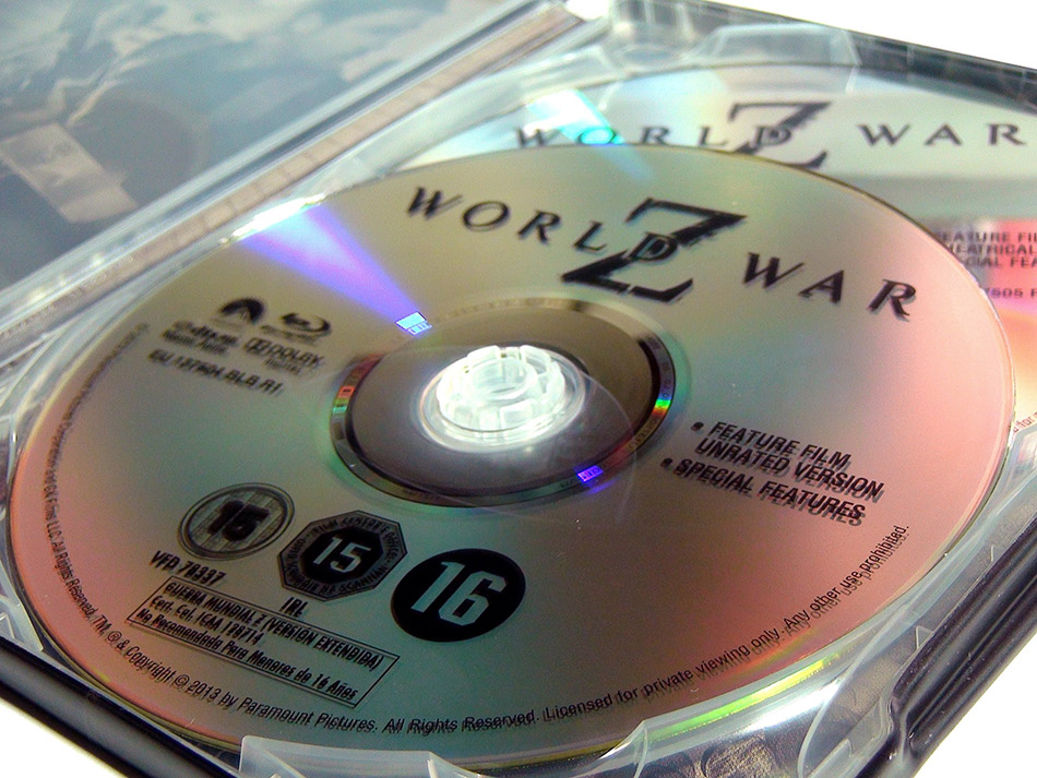  Fotografías del Steelbook de Guerra Mundial Z en Blu-ray - Foto 4