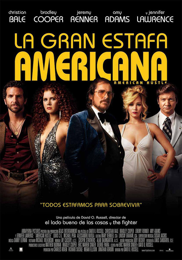 Tráiler y póster de La Gran Estafa Americana (American Hustle)