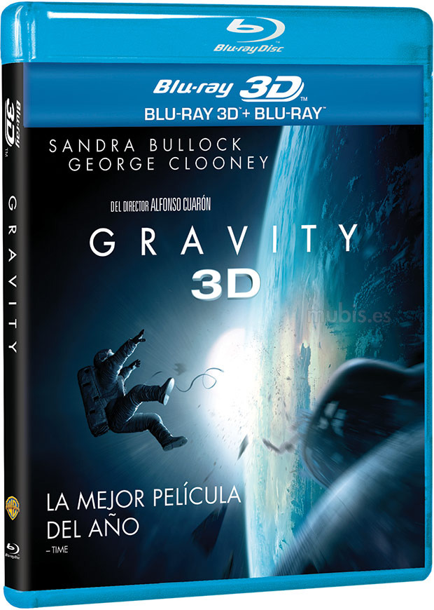 Carátula del Blu-ray 3D de Gravity