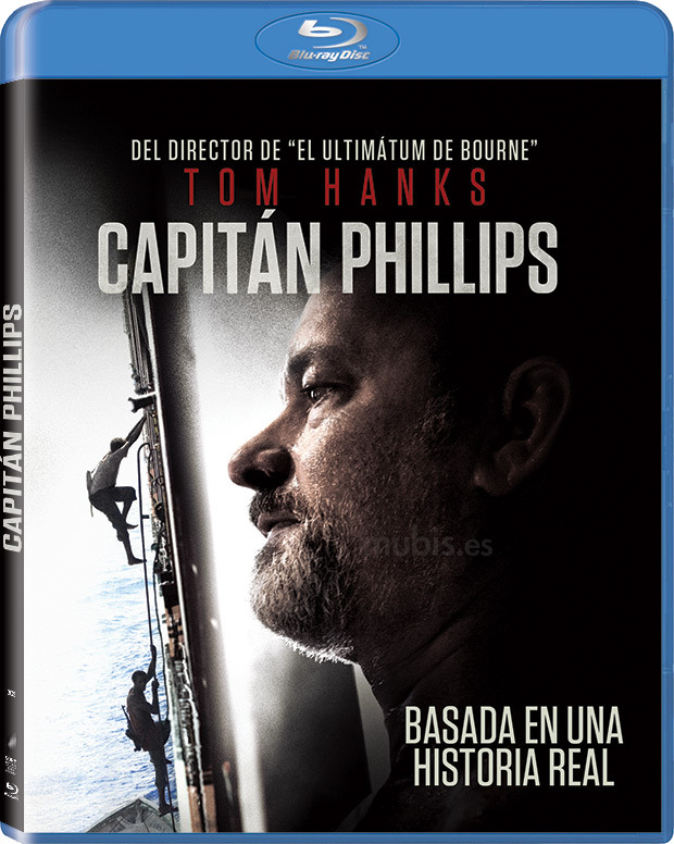 Diseño de la carátula de Capitán Phillips en Blu-ray