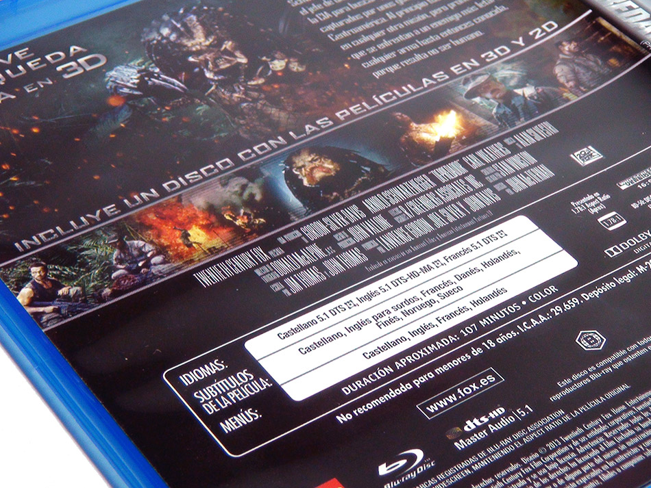 Fotografías del Blu-ray de Depredador edición coleccionista con Cabeza 19
