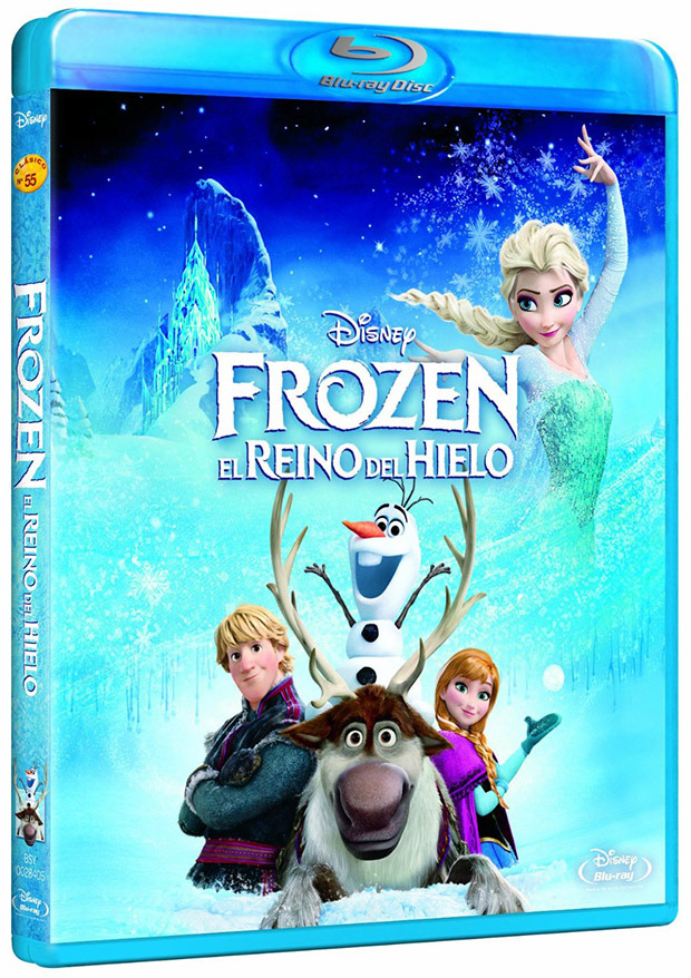 Carátulas de las ediciones de Frozen en Blu-ray 3D y 2D
