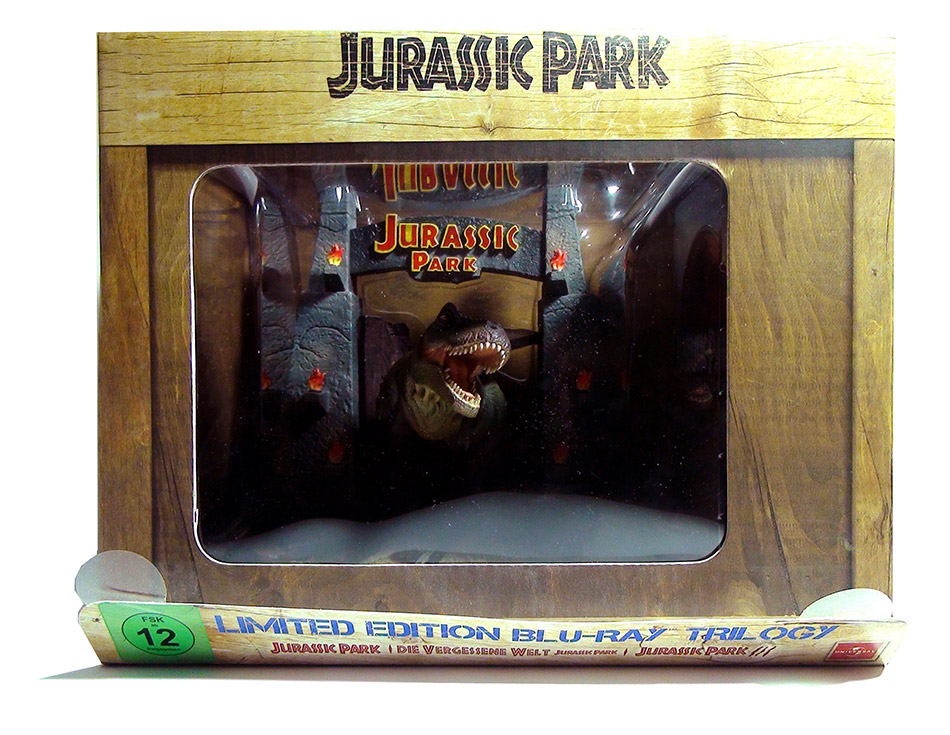 Fotografías de la Trilogía Jurassic Park en Blu-ray con T-Rex (Alemania) 1