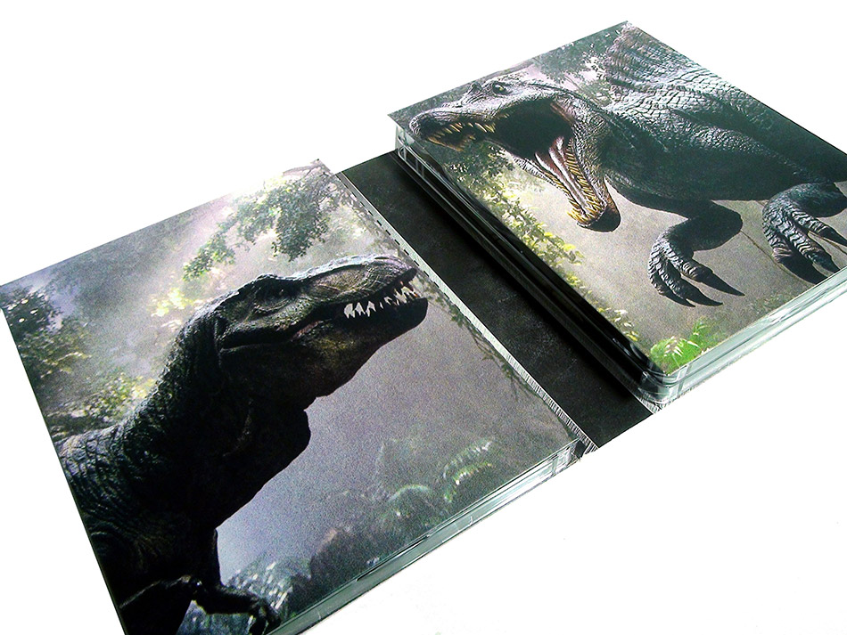 Fotografías de la Trilogía Jurassic Park en Blu-ray con T-Rex (Alemania) 16