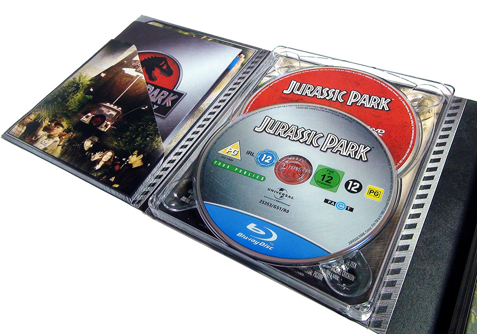 Fotografías de la Trilogía Jurassic Park en Blu-ray con T-Rex (Alemania) 17