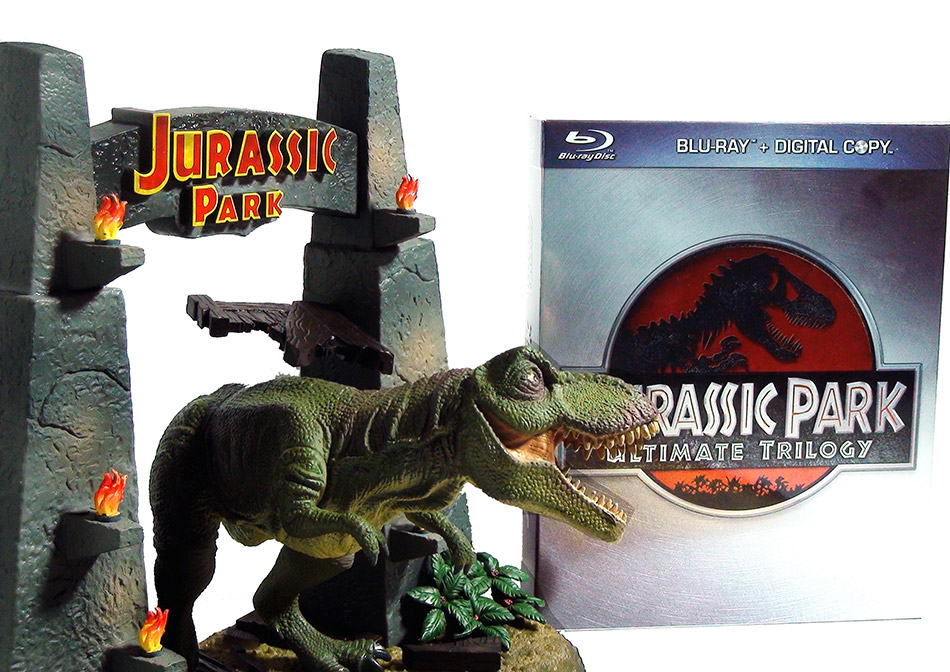 Fotografías de la Trilogía Jurassic Park en Blu-ray con T-Rex (Alemania) 24