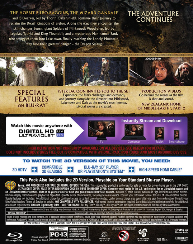 Nueva fecha de salida del Blu-ray de El Hobbit: La Desolación de Smaug