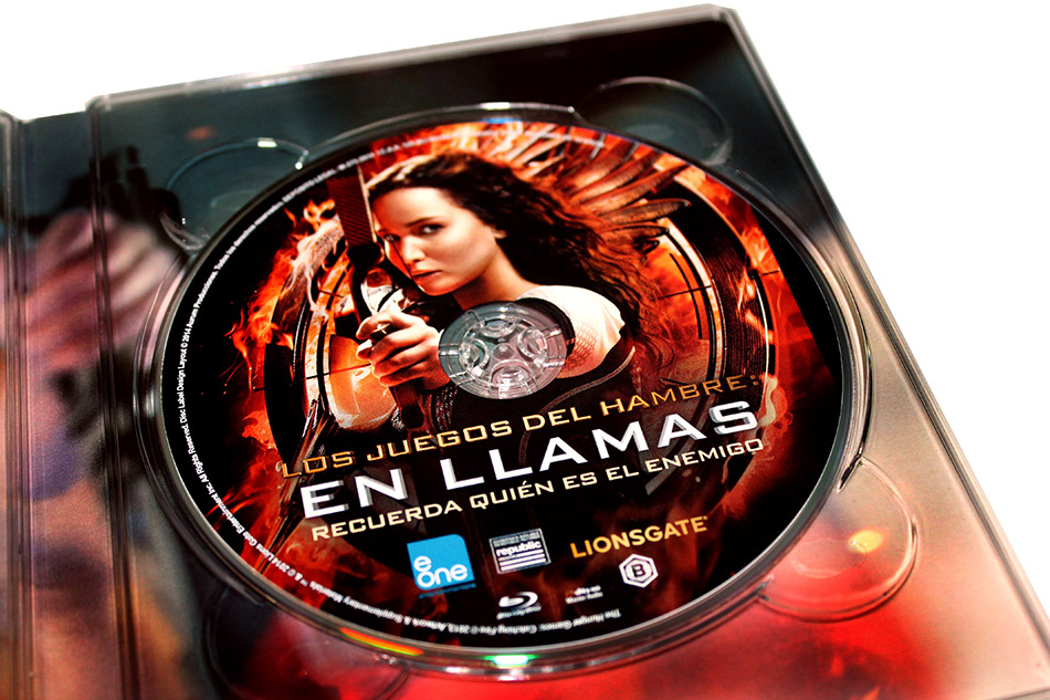 Fotografías del digipak de Los Juegos del Hambre: En Llamas Blu-ray 7