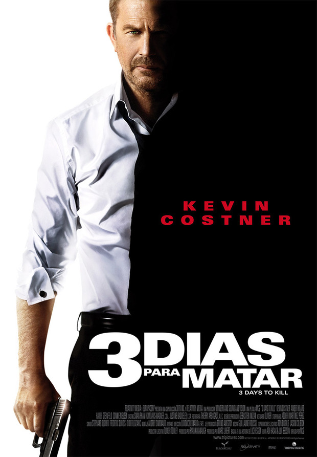Tráiler y póster de 3 Días para Matar con Kevin Costner