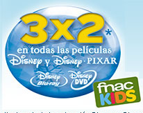 3x2 en fnac.es de películas Disney y Pixar en Blu-ray