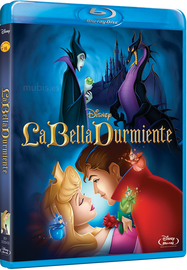 Diseño de la carátula de La Bella Durmiente en Blu-ray