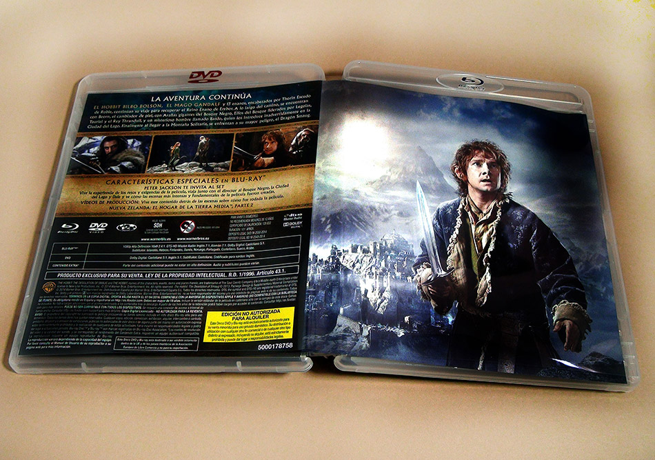 Fotografías de la edición especial El Hobbit: La Desolación de Smaug en Blu-ray 18