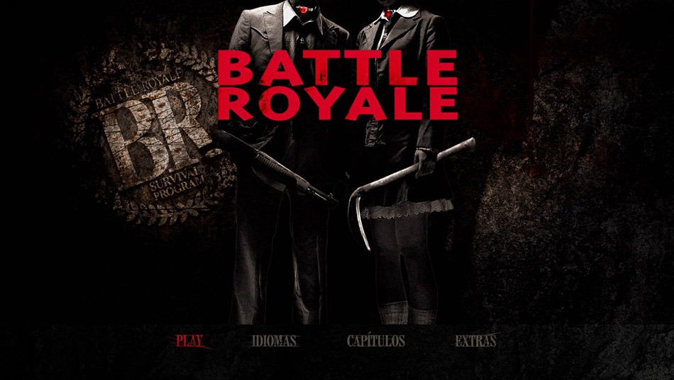 Capturas y menús de Battle Royale en Blu-ray 2