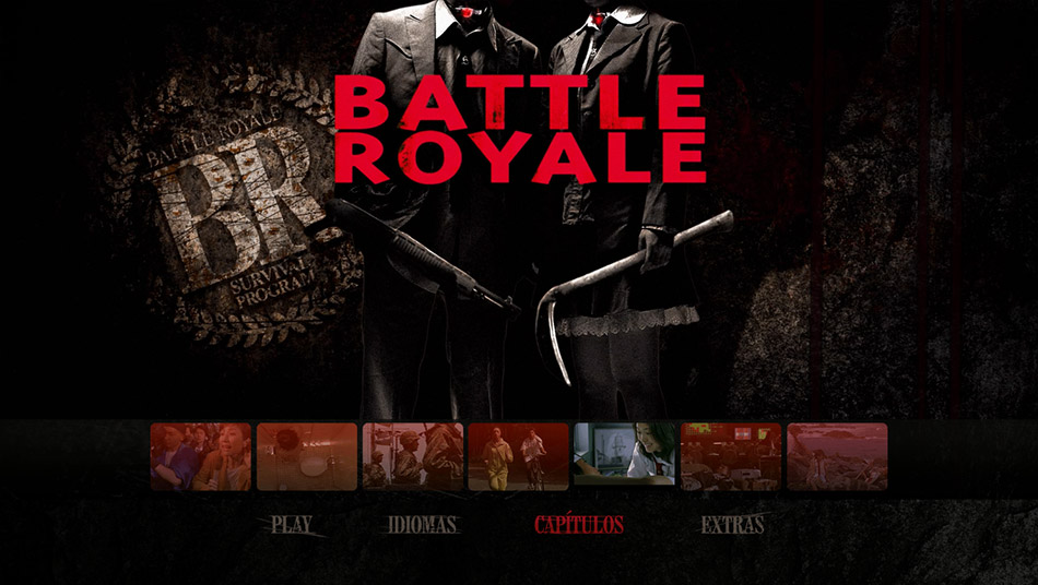 Capturas y menús de Battle Royale en Blu-ray 1