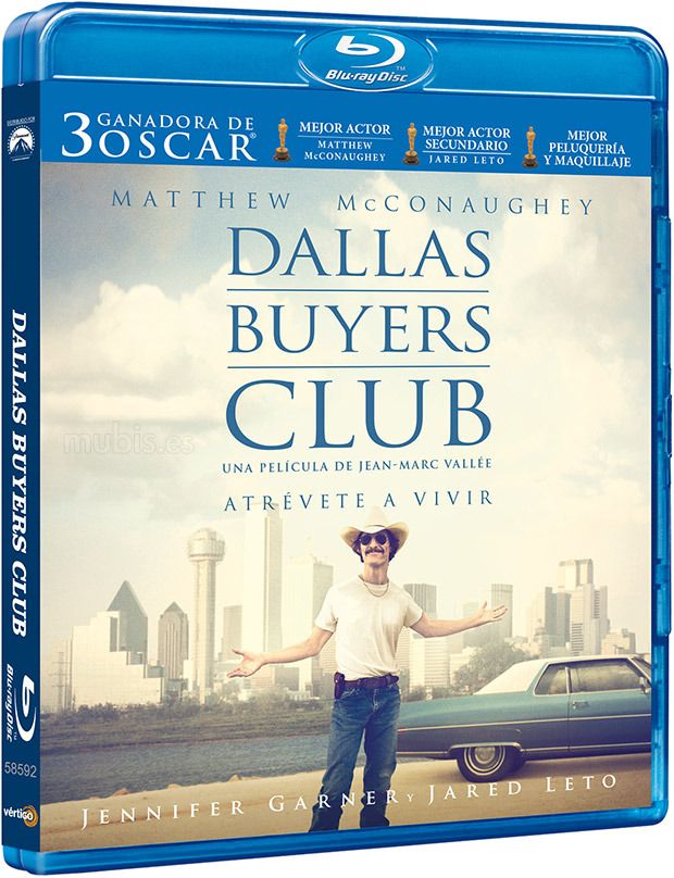 Anuncio oficial del Blu-ray de Dallas Buyers Club