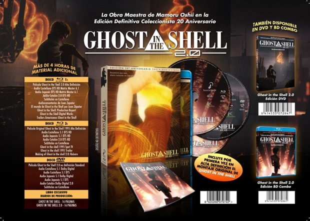 Edición 20º aniversario de Ghost In The Shell 2.0 con la película original