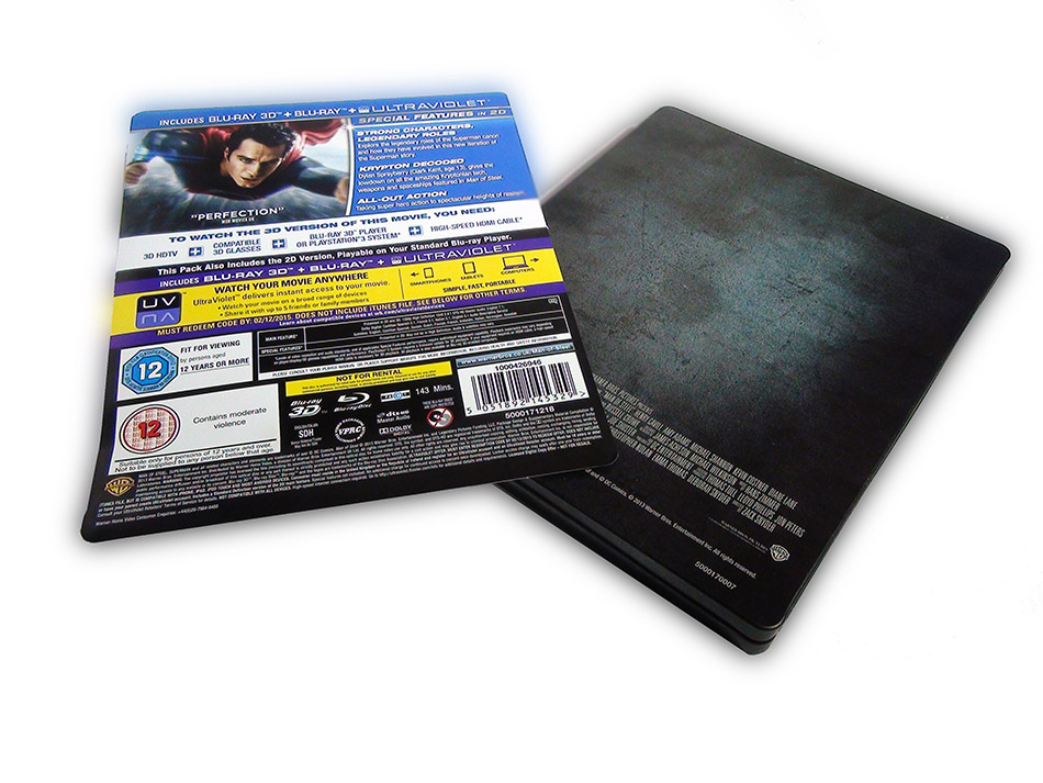 Fotografías del Steelbook de El Hombre de Acero en Blu-ray 3D y 2D (UK) 6