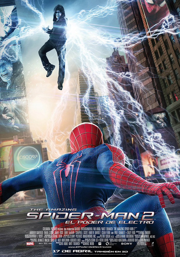 Primeros datos de The Amazing Spider-Man 2: El Poder de Electro en Blu-ray