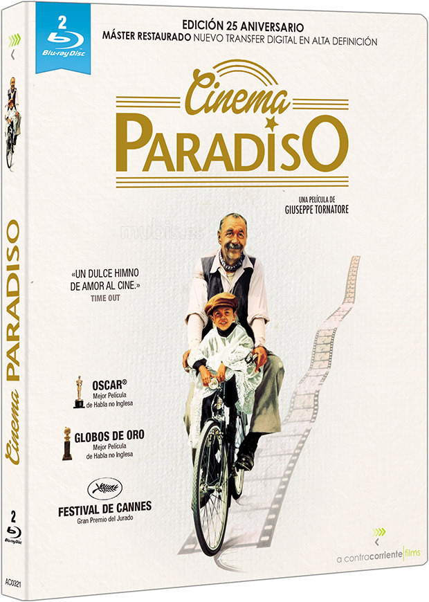 Contenidos del Blu-ray de Cinema Paradiso editado por A Contracorriente