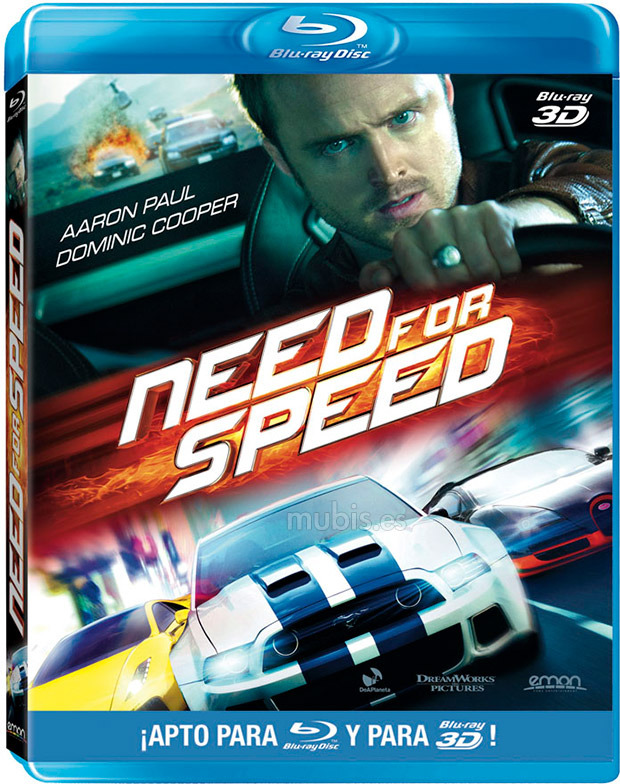 Más información de Need for Speed en Blu-ray+Blu-ray 3D
