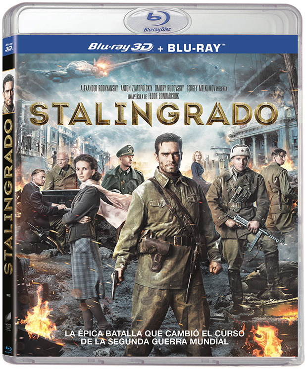 Diseño de la carátula de Stalingrado en Blu-ray