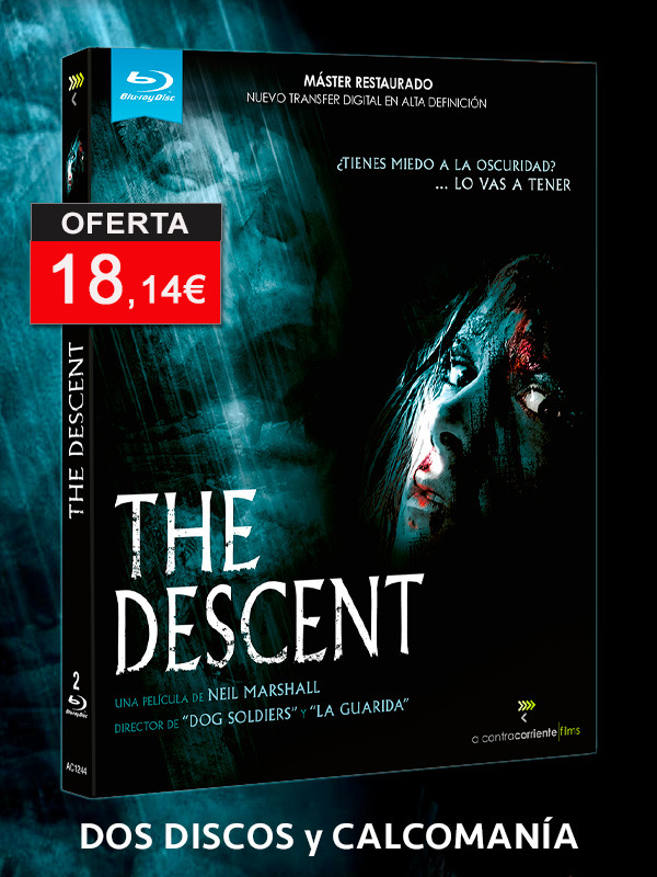 The Descent en Blu-ray con dos discos y calcomanía