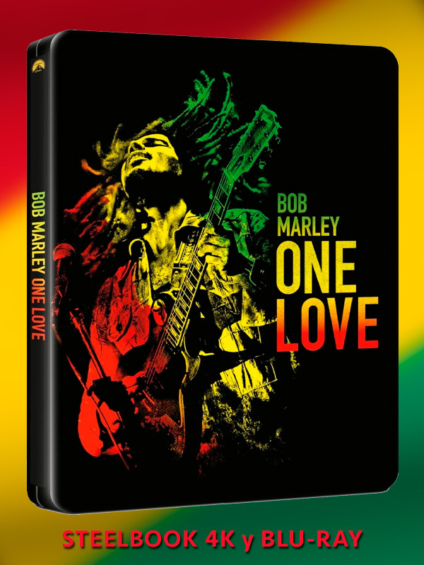 Steelbook de Bob Marley: One Love en UHD 4K y Blu-ray