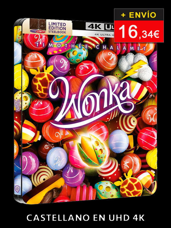 Steelbook de Wonka con castellano en UHD 4K