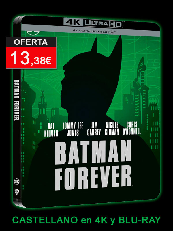 Steelbook de Batman Forever con castellano en UHD 4K y Blu-ray