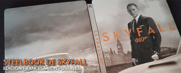 Fotografías del Steelbook con postales de Skyfall en Blu-ray (Francia)