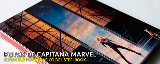 Fotografías del Steelbook de Capitana Marvel en Blu-ray 3D y 2D