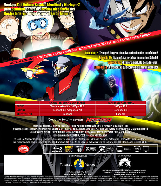 carátula Mazinger Z (Shin Mazinger Z) - Edición Impacto Vol. 3 portada 3