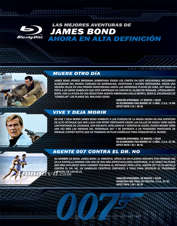 carátula Pack James Bond - Volumen 1 portada 3