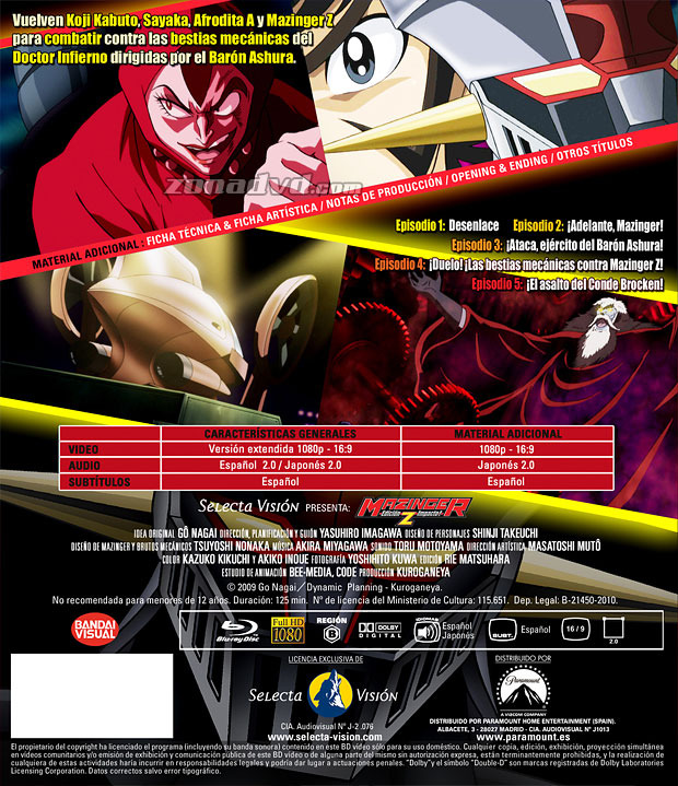 carátula Mazinger Z (Shin Mazinger Z) - Edición Impacto Vol. 1 portada 3