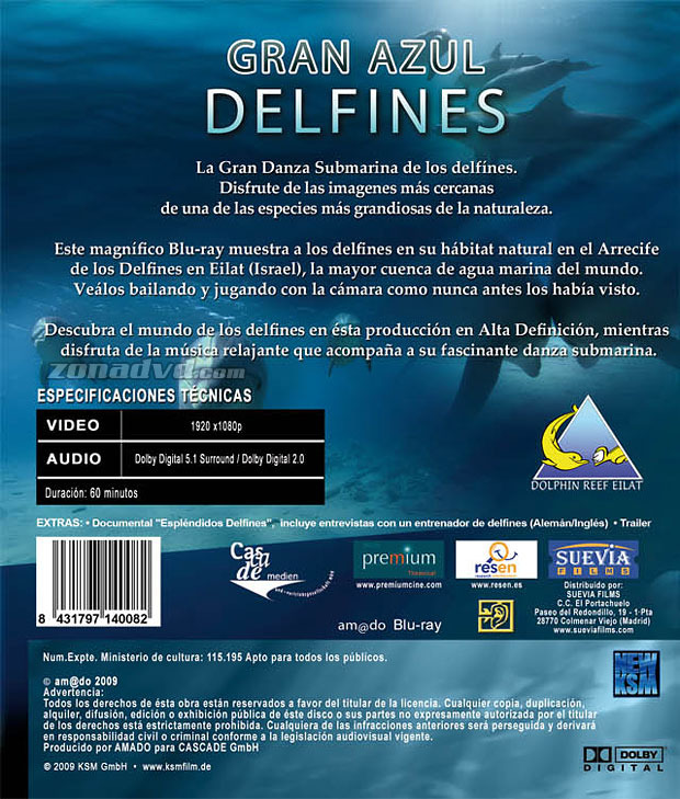 carátula Delfines (Gran Azul) portada 3
