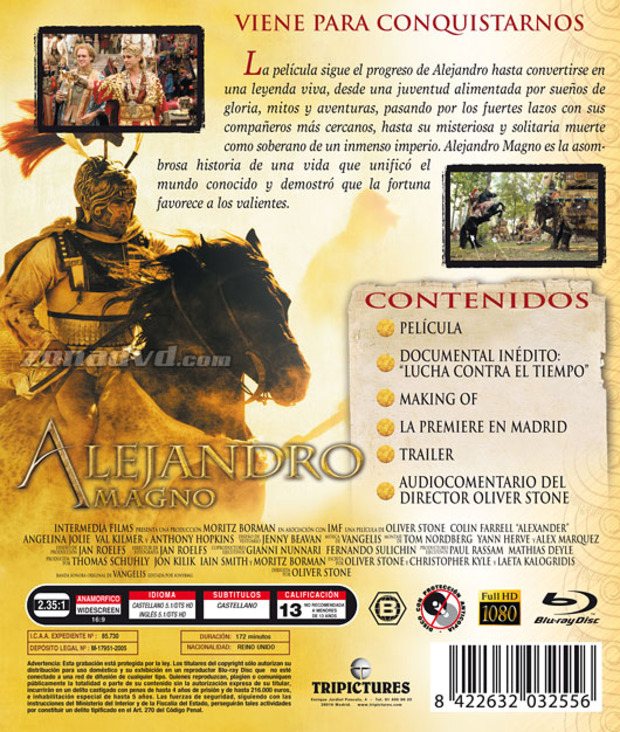 carátula Alejandro Magno portada 3